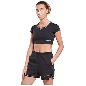 Reebok Dames Identity Crop T-Shirt, Blauw, 2XL, Blauw, L