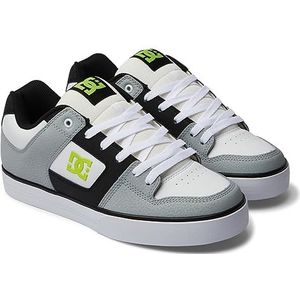 DC Shoes Pure sneakers voor heren, wit, lime, 38.5 EU