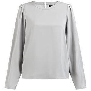 dulcey Damesblouse met lange mouwen, grijs, M