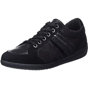 Geox D Myria C Sneakers voor dames, zwart, 41 EU