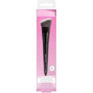 Brushworks - Angled Flat Top Foundation Buffing Brush - Platte Make-up Penseel - Synthetische Vezels
