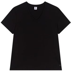 PETIT BATEAU - T-shirt - Zwart - Katoen - Korte Mouwen