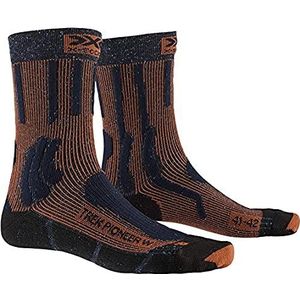 X-Socks Trek Pioneer damessokken, midnight blue/crimson rood, FR: M (maat fabrikant: 37-38)