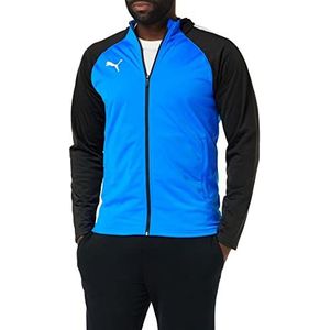 PUMA Heren Teamliga Trainingsjack Sweater, Electric Blue Lemonade-Puma Zwart, XXL