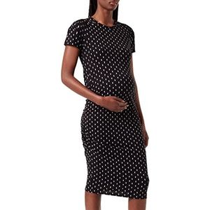 Noppies Damesjurk met korte mouwen, all-over print, Madison-jurk, Black - P090, 42 NL