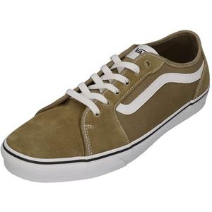 Vans Filmore Decon Sneakers voor heren, Suede Canvas Olijf Wit, 42 EU