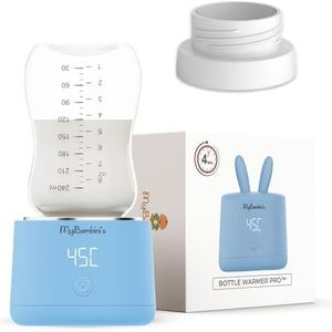 MyBambini's Flessenwarmer - Draagbare Baby Flessenwarmer voor Onderweg - Geschikt voor: Tommee Tippee - Oplaadbare Baby Flessenwarmer voor Flesvoeding & Borstvoeding - USB oplaadbaar - (blauw)