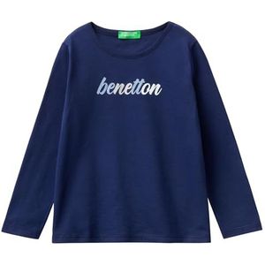 United Colors of Benetton T-shirt meisje meisje blauw 252 18 maanden, blauw 252, 18 mois