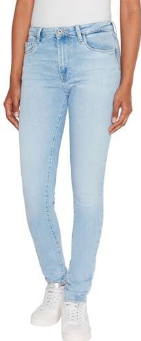 Pepe Jeans Dames Skinny Jeans Hw, Blauw (Denim-PF3), 25W / 30L, Blauw (Denim-pf3), 25W / 30L