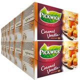 Pickwick Spices Caramel Vanilla Zwarte Thee met Karamel en Vanille (240 Theezakjes - Rainforest Alliance Gecertificeerd) - 12 x 20 Zakjes