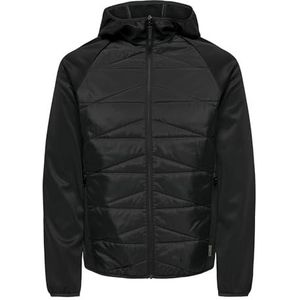 ONLY & SONS Onslan Mix Jacket OTW korte jas voor heren, zwart/detail: zwart, XXL