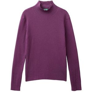 United Colors of Benetton Pullover met rolkraag M/L, Paars, 120 cm