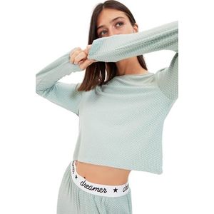 Trendyol Pyjamaset voor dames, Munt, L