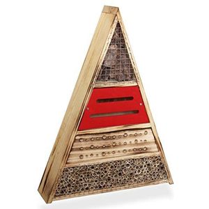 Windhager Insectenhotel TRIGON, 06943, insectenhuis, nestplaats, bescherming voor vele nuttige insecten, 9,5 x 36 x 48 cm