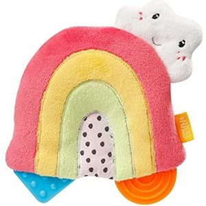 Fehn 057423 Greifling Regenbogen mit Beißer – Babyspielzeug Rassel, Quietsche und Soft-Beißer Lernspielzeug & Zahnungshilfe perfekter Begleiter für Kleinkinder ab 0+ Monaten, Mehrfarbig, 00057423