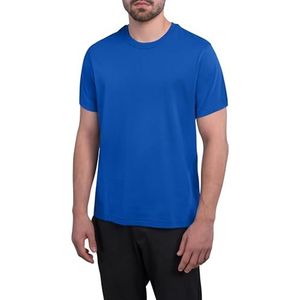 HRM Heren Luxe Ronde Hals T-shirt, Koningsblauw, Maat M I Premium Heren T-shirt met Ronde Hals Gemaakt van 100% Organisch Katoen I Basic T-shirt Wasbaar tot 60°C, Hoogwaardige & Duurzame Herenkleding