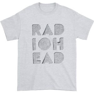 Officiële Radiohead - Note Pad (uitgesneden) - Unisex grijs biologisch T-shirt, Grijs, L