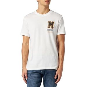 MUSTANG heren Stijl Alex C Print T-Shirt Cloud Dancer 2020