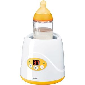 Beurer babyvoeding- en flesverwarmer BY 52, voor het verwarmen en warm houden van babyvoeding, opwarmtijd van 8 minuten, geschikt voor alle in de handel verkrijgbare babyflessen