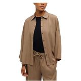 Object Objtilda Boxy Shirt Dames - Jurken - Kleedje - Bruin