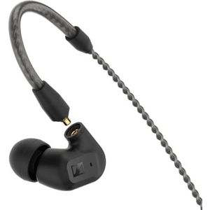 Sennheiser IE 200 hoogwaardige bedrade stereo oordopjes - Bedrade in-ear oordopjes met hoogwaardig, helder hifi-geluid, levensechte spraak en een krachtige bas - Zwart