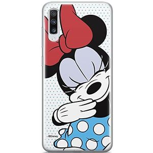 ERT GROUP mobiel telefoonhoesje voor Samsung A70 origineel en officieel erkend Disney patroon Minnie 033 optimaal aangepast aan de vorm van de mobiele telefoon, hoesje is gemaakt van TPU