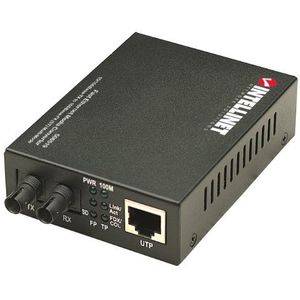 Intellinet 506519 Fast Ethernet Mediaconter 10/100Base-TX op 100Base-FX (ST) Multimode 2 km zwart