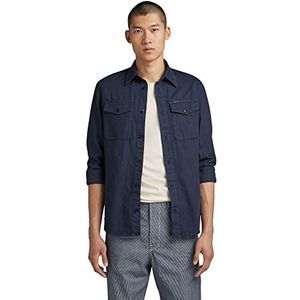 G-STAR Marine Slim Shirt heren Shirts,blauw (Salute Gd D20165-7647-d418),S