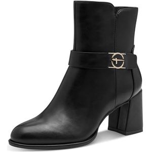 Tamaris - Essentials - Enkellaarsje - Zwart - 7,5 cm Blokhak