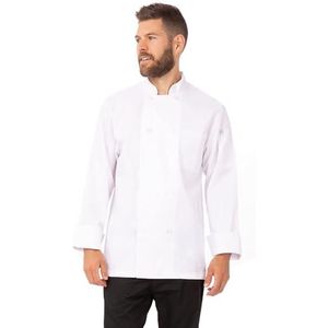 Chef Works Heren Le Mans Chef jas, wit, 5X-Large
