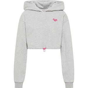 ECY Sweatshirt voor dames, lichtgrijs, gemêleerd, M