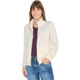 CECIL Zachte jas met tapedetail Creamy White L