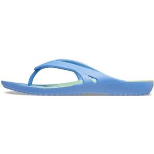 Crocs Kadee Ii Graphic Teenslippers voor dames | Sandalen, Poeder Blauw Multi, 37/38 EU