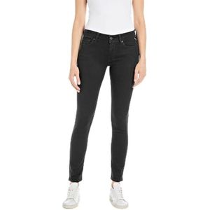 Replay New Luz Skinny fit jeans voor dames, 098 Black, 26W x 32L