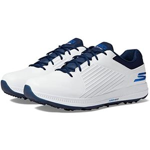 Skechers Heren golfschoen Elite Vortex Sneakers, wit blauw, 41 EU
