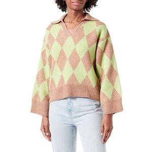 Trendyol Baklava damestrui met lange mouwen, plus size, camel, S Grote maten