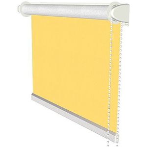 Flairdeco Klemmfix Seitenzugrollo/Thermorollo/Verduisteringsrolgordijn, 83,5 x 175 cm, geel