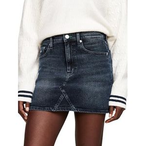 Tommy Jeans Dames Izzie MR MN rok DH6268 DW0DW18951 andere rokken, denim (denim donker), 24W, Denim (Denim Dark), 24W