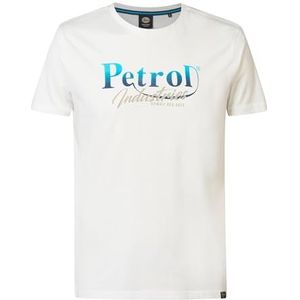 PETROL INDUSTRIES SS AOP M-1040-TSR634 T-shirt voor heren, kleur: lichtwit, maat: S, Helder wit, S