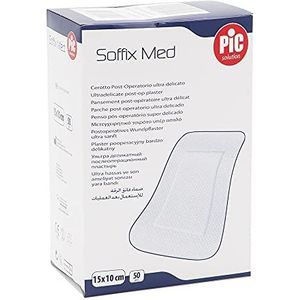 Pic Solution Soffix Med Ultra Delicate Post-Operatieve Patch 50-Stuks, 15 cm Lengte x 10 cm Breedte