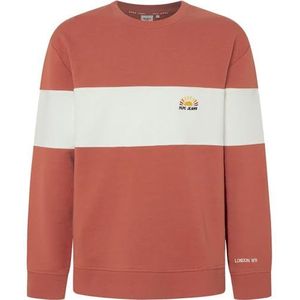 Pepe Jeans Sawyer Crew Sweatshirt voor heren, Oranje (Cederhout Bruin), XXL