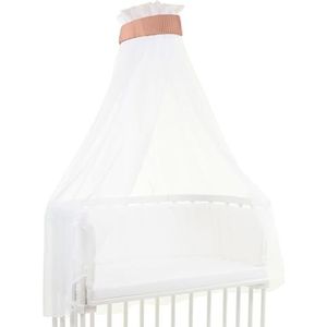 babybay Hemel wafelpiqué met band, geschikt voor alle modellen tot 96 cm lengte, abrikoos rosé