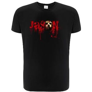 ERT GROUP Origineel en officieel gelicentieerd Horror Black Heren T-Shirt Vrijdag The 13th 001, Eenzijdige print, Maat 3XL, zwart, 3XL