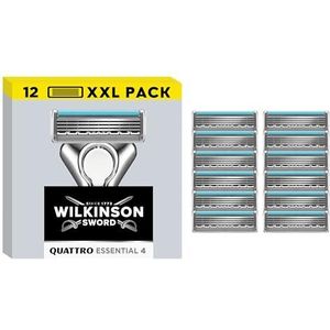 Wilkinson Sword - Quattro Essential 4 - Reservemesjes - 12 Stuks