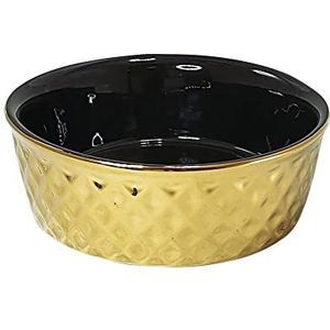 Nobby 82436 keramische voerbak 0,50 liter goud zwart Ø 15 x 6 cm