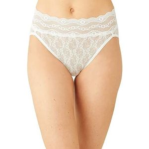 b.tempt'd by Wacoal Women's Lace Kiss Hi Leg Panty Briefs, White, Large