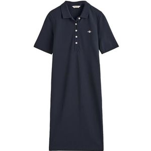 GANT Slim Shield SS Pique Polo Dress, evening blue, S