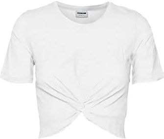 Noisy may Nmtwiggi S/S Top S T-shirt voor dames, wit (bright white), XL
