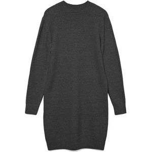 Vmboom - Korte Jurk - Gebreide Jurk - O-hals - Lange Mouwen - Knielengte