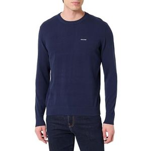 Pepe Jeans Heren M Basic Crew Sweater Knitwear, Blauw (Navy), M, Blauw (marine), M